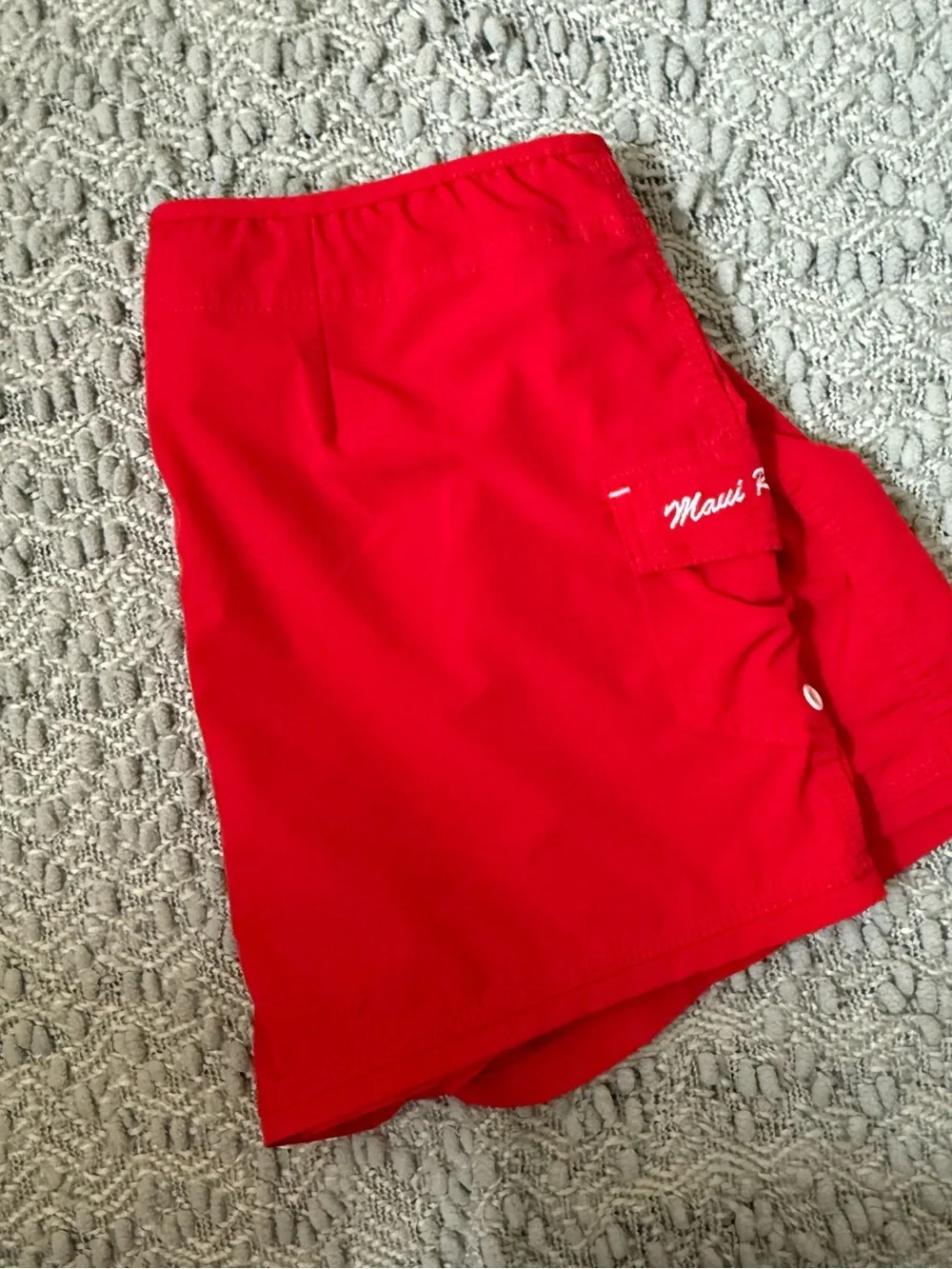 Maui Rippers Solid Red Board Shorts 14